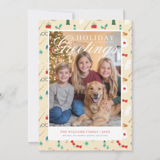 Cartes Pour Fêtes Annuelles Harry Potter | Holiday Icon Pattern (Devant)