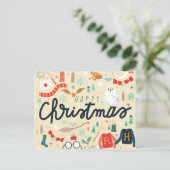 Cartes Pour Fêtes Annuelles Harry Potter | Joyeux Noël avec des icônes festive (Debout devant)