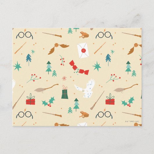 Cartes Pour Fêtes Annuelles Harry Potter | Motif d'icône de vacances (Devant)