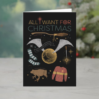 Cartes Pour Fêtes Annuelles HARRY POTTER™ Tout ce que je veux pour Noël
