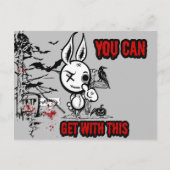 Cartes Pour Fêtes Annuelles Hauning Bunny Halloween (Devant)