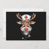 Cartes Pour Fêtes Annuelles Haut de travail de Noël Renne Gants de caoutchouc (Devant)