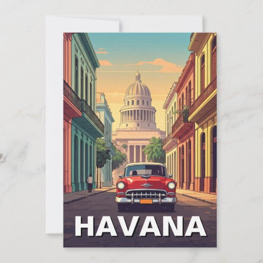 Cartes Pour Fêtes Annuelles Havane Cuba (Devant)