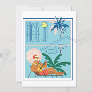 Cartes Pour Fêtes Annuelles Hawaii Christmas Père Noël Travel Tropical Beach
