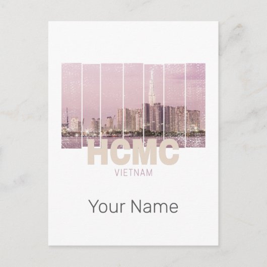 Cartes Pour Fêtes Annuelles HCMC Saigon (Ho-Chi-Minh-Ville) Skyline Vietnam (Devant)