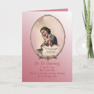 Cartes Pour Fêtes Annuelles He Is Charming