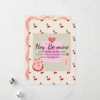 Cartes Pour Fêtes Annuelles Hé" Sois Ma Valentine 
