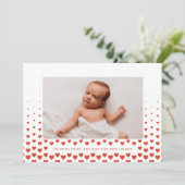 Cartes Pour Fêtes Annuelles Heart Gradient valentine Photo (Debout devant)