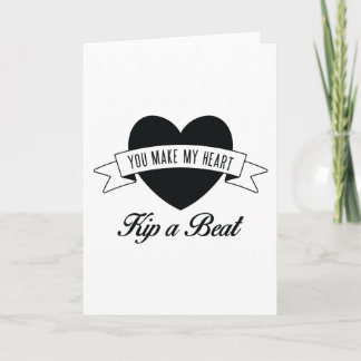 Cartes Pour Fêtes Annuelles Heart Kip a Beat Crossfit Valentine's Day Card