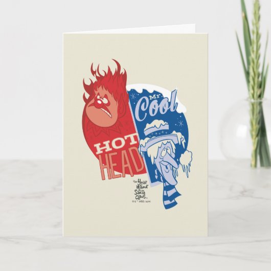 Cartes Pour Fêtes Annuelles Heat Miser Tête chaude & Snow Miser M. Cool (Devant)