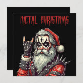 Cartes Pour Fêtes Annuelles Heavy Metal Christmas (Devant / Derrière)