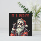 Cartes Pour Fêtes Annuelles Heavy Metal Christmas (Debout devant)