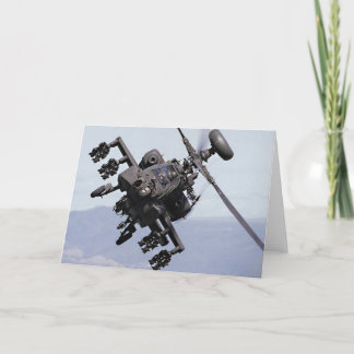 Cartes Pour Fêtes Annuelles Hélicoptère de combat d'Aapache