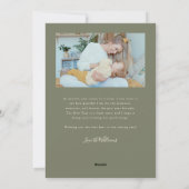 Cartes Pour Fêtes Annuelles Hello 2026 Typography Sage Green Photo (Dos)