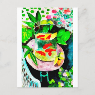 Cartes Pour Fêtes Annuelles Henri Matisse, Le poisson rouge, dessin numérique