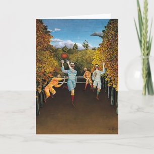 Cartes Pour Fêtes Annuelles Henri Rousseau - Football Players