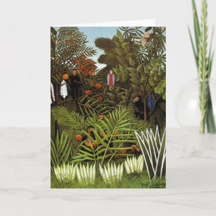 Cartes Pour Fêtes Annuelles Henri Rousseau - Jungle Landscape