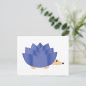 Cartes Pour Fêtes Annuelles Hérisson à fleurs de Lotus (Debout devant)