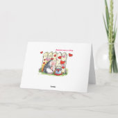 Cartes Pour Fêtes Annuelles Hérisson amoureux (Dos)