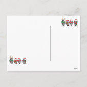 Cartes Pour Fêtes Annuelles Hérisson de Noël (Dos)
