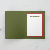 Cartes Pour Fêtes Annuelles Hérisson de Noël festif personnalisable (Intérieur)