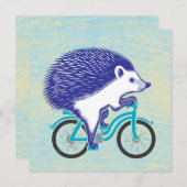 Cartes Pour Fêtes Annuelles Hérisson pourpre (Devant / Derrière)