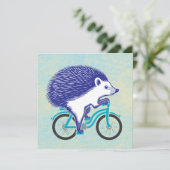 Cartes Pour Fêtes Annuelles Hérisson pourpre (Debout devant)