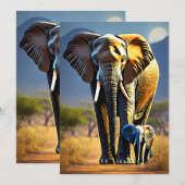 Cartes Pour Fêtes Annuelles Héritage africain (Devant / Derrière)