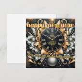 Cartes Pour Fêtes Annuelles Heure dorée des nouveaux départs (Devant / Derrière)