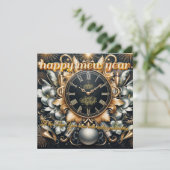 Cartes Pour Fêtes Annuelles Heure dorée des nouveaux départs (Debout devant)