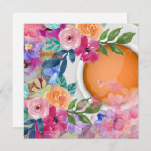 Cartes Pour Fêtes Annuelles Heure du thé (Devant / Derrière)