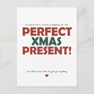 Cartes Pour Fêtes Annuelles Heures passées à faire du shopping pour le cadeau 