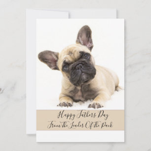 Cartes Pour Fêtes Annuelles Heureuse photo de chien de Fête des pères