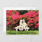 CARTES POUR FÊTES ANNUELLES HEUREUSE SAINTE-VALENTIN ! (Devant / Derrière)