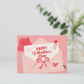 Cartes Pour Fêtes Annuelles Heureuse Sainte-Valentin (Debout devant)