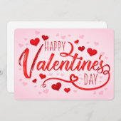 Cartes Pour Fêtes Annuelles Heureuse Sainte-Valentin (Devant / Derrière)