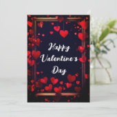 Cartes Pour Fêtes Annuelles Heureuse Sainte-Valentin (Debout devant)