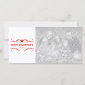 Cartes Pour Fêtes Annuelles heureuse Sainte-Valentin (Devant)