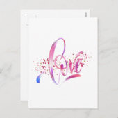 Cartes Pour Fêtes Annuelles Heureuse Sainte-Valentin 2023 - Images d'amour col (Devant / Derrière)