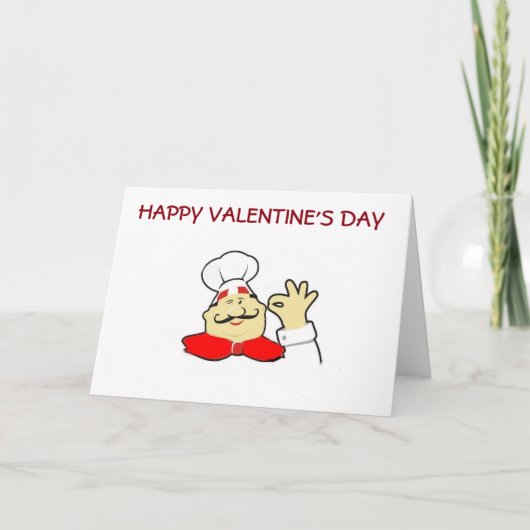 CARTES POUR FÊTES ANNUELLES HEUREUSE SAINTE-VALENTIN À MON CHEF PRÉFÉRÉ (Devant)