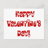 Cartes Pour Fêtes Annuelles Heureuse Sainte-Valentin avec coeur (Devant)