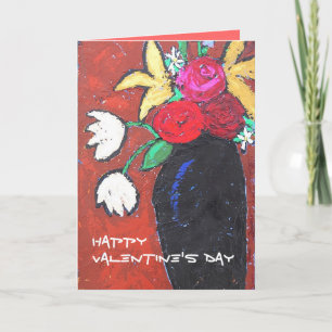 Cartes Pour Fêtes Annuelles Heureuse Sainte-Valentin avec piano et fleurs