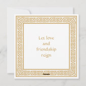 Cartes Pour Fêtes Annuelles Heureuse Sainte-Valentin celte avec Irish Claddagh (Dos)