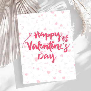 Cartes Pour Fêtes Annuelles Heureuse Sainte-Valentin de coeur rose