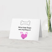 Cartes Pour Fêtes Annuelles Heureuse Sainte-Valentin De Ton Chien ! (Dos)