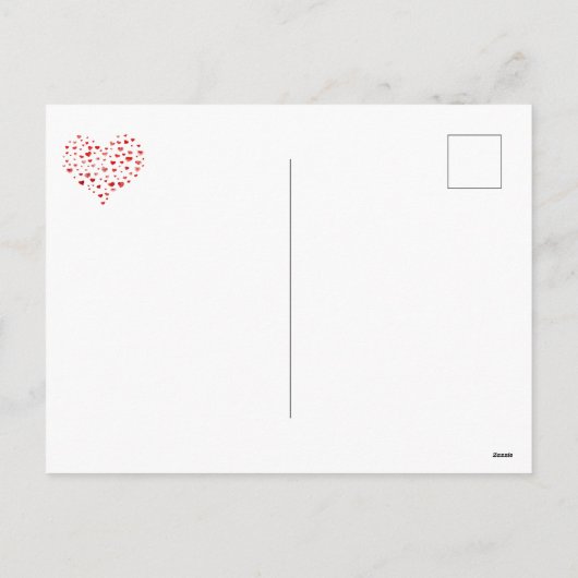 Cartes Pour Fêtes Annuelles Heureuse Sainte-Valentin des Coeurs à main mignonn (Dos)