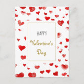 Cartes Pour Fêtes Annuelles Heureuse Sainte-Valentin des Coeurs à main mignonn (Devant)