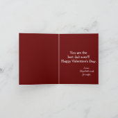 Cartes Pour Fêtes Annuelles Heureuse Sainte-Valentin des Lions mignons (Intérieur)