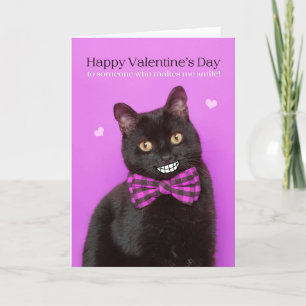 Cartes Pour Fêtes Annuelles Heureuse Sainte-Valentin Drôle Chat Avec Grand Sou