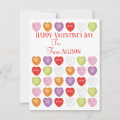 Cartes Pour Fêtes Annuelles Heureuse Sainte-Valentin Enfants classe mignonne (Devant)